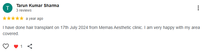 Hair Transplant Customer Reviews: Real Experiences at Memas Clinic