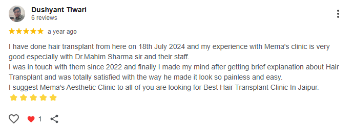 Hair Transplant Customer Reviews: Real Experiences at Memas Clinic