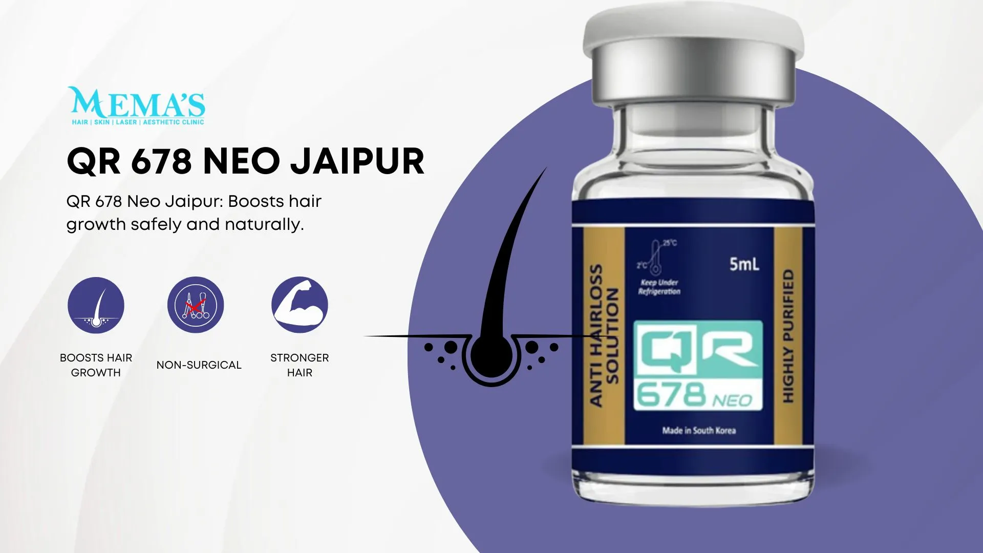Revive Your Hair Naturally with QR 678 Neo in Jaipur