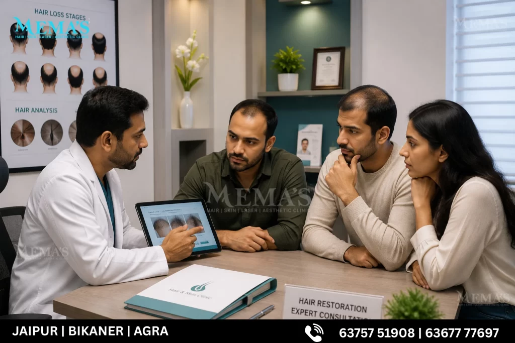Hair restoration consultation
